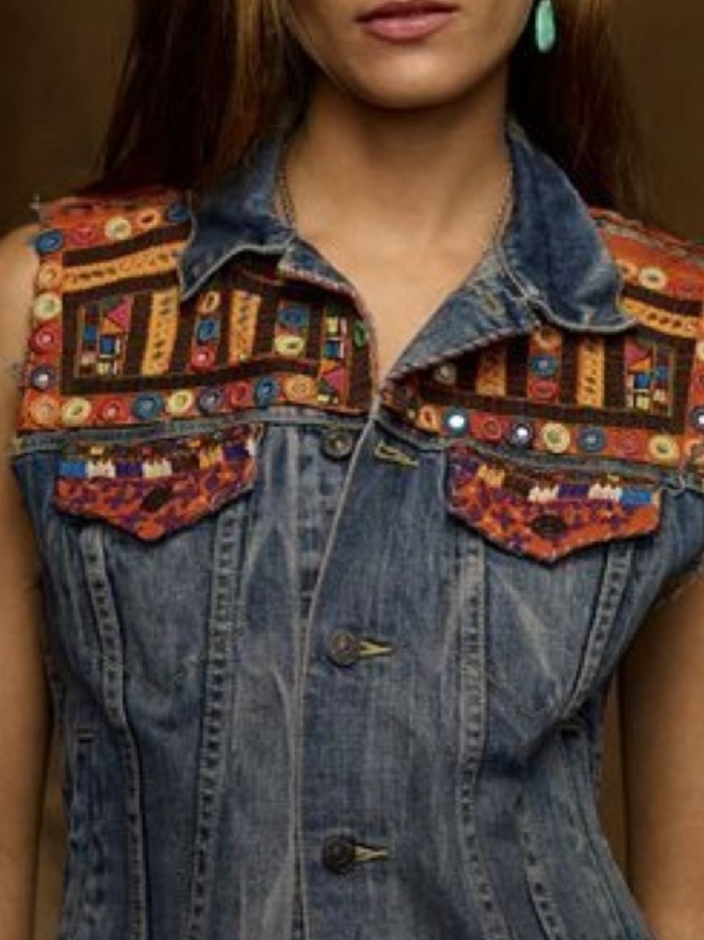 Denim & Supply Ralph Lauren Blue Denim Embroidered Jacket - Picture 3 of 10